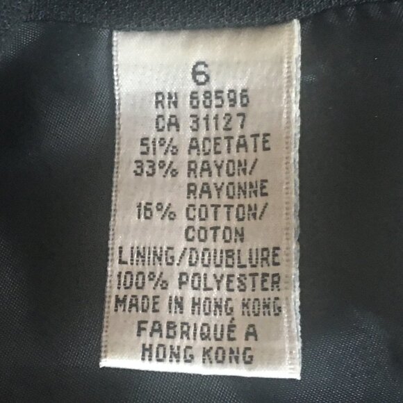 DKNY Long Pinstipe Stand Collar Career Suit Blazer - Picture 7 of 16